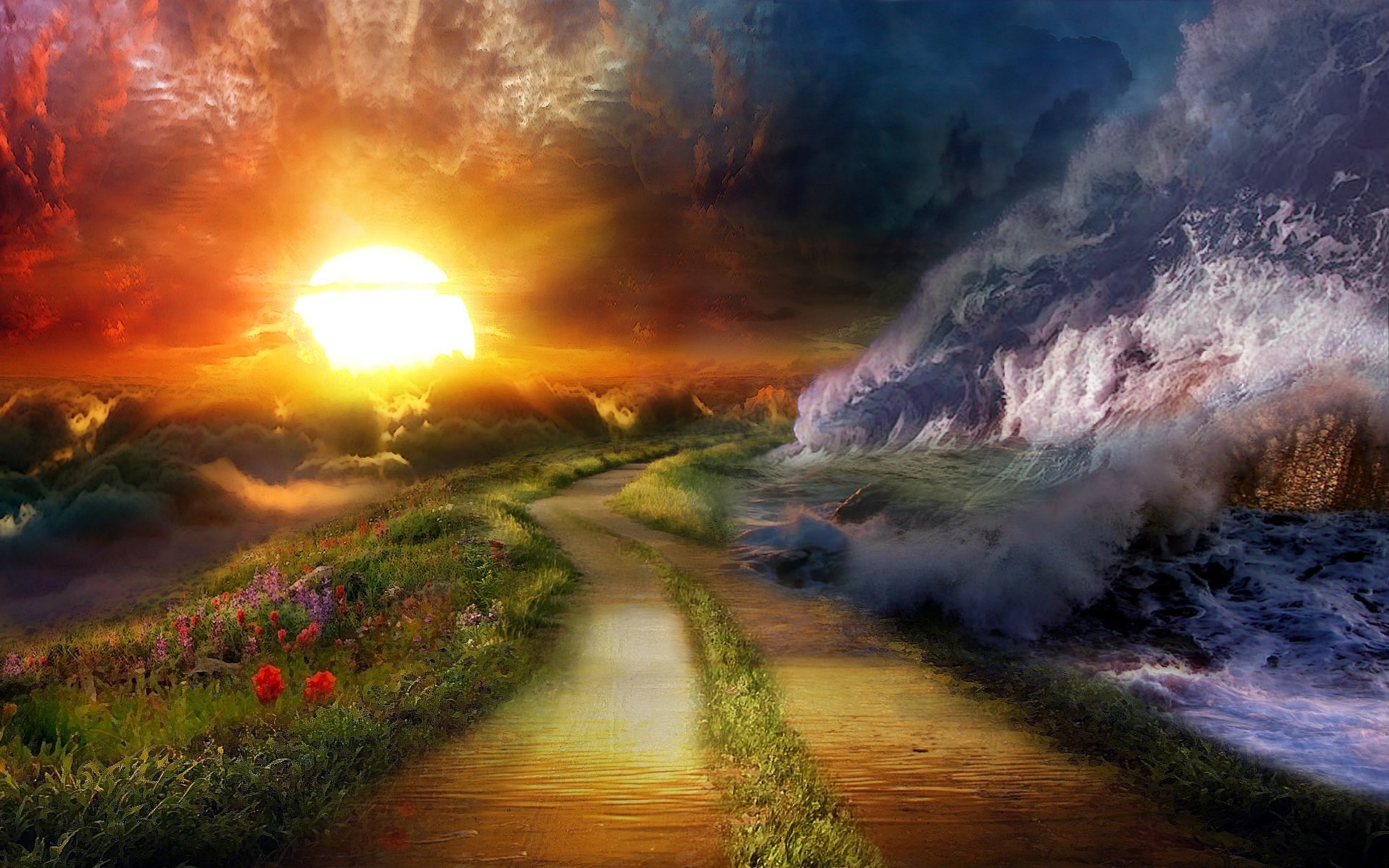 Fantasy Landscape HD Wallpaper | Background Image | 1920x1200 | ID ...