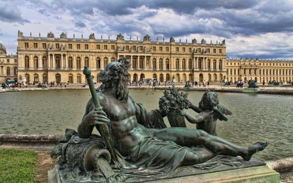 Man Made Palace Of Versailles Palaces France Statue Paris HD Wallpaper | Background Image