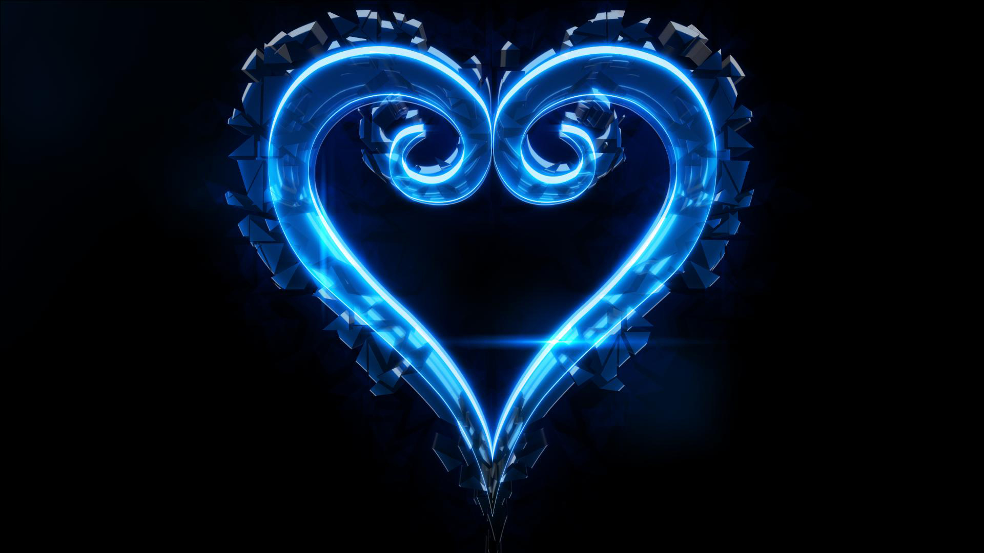 neon hearts wallpaper