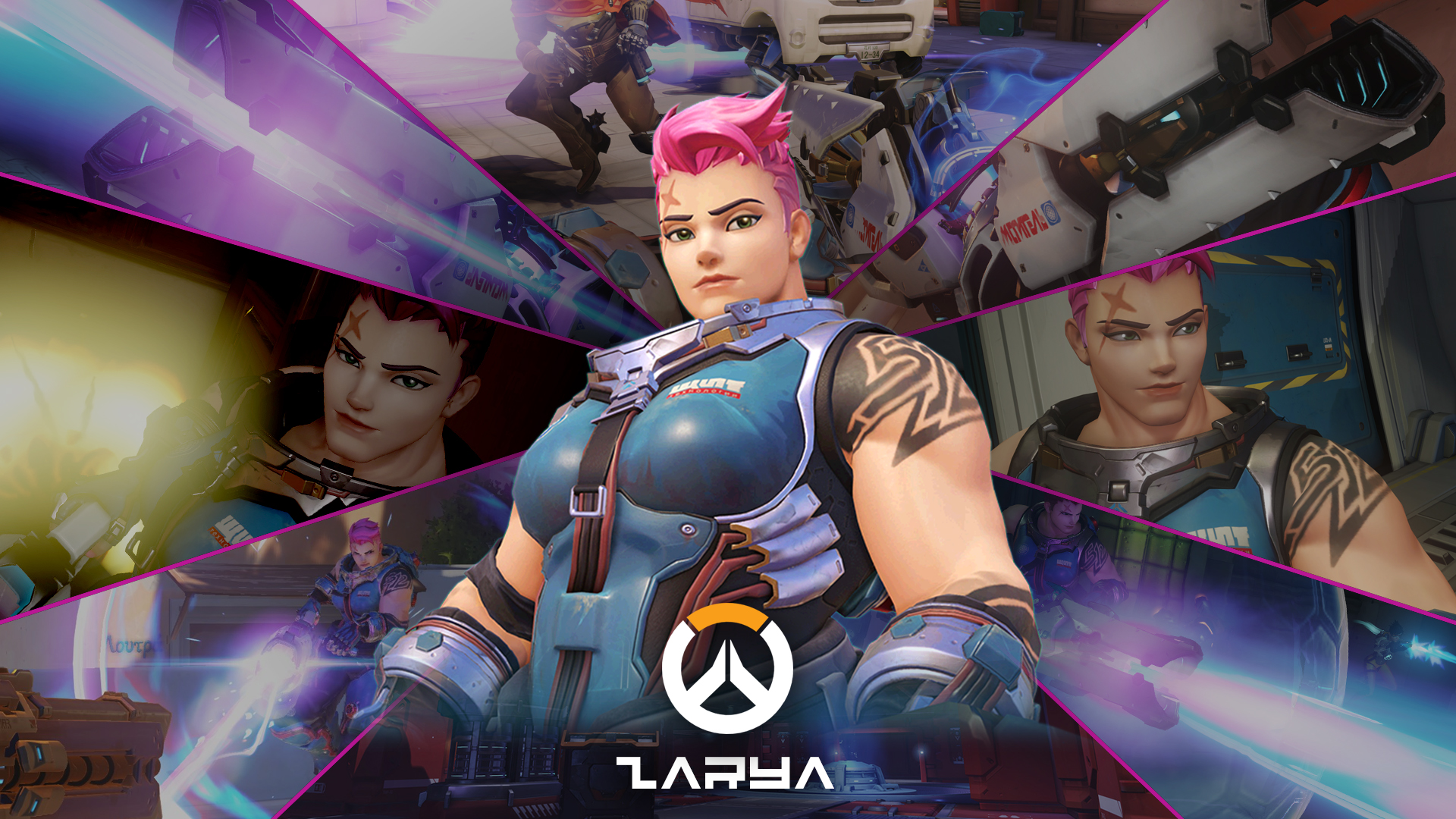 Download Zarya the powerful and dedicated tank from Overwatch Wallpaper   Wallpaperscom