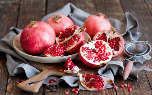 Food Pomegranate Fruits Fruit Still Life HD Wallpaper | Background Image