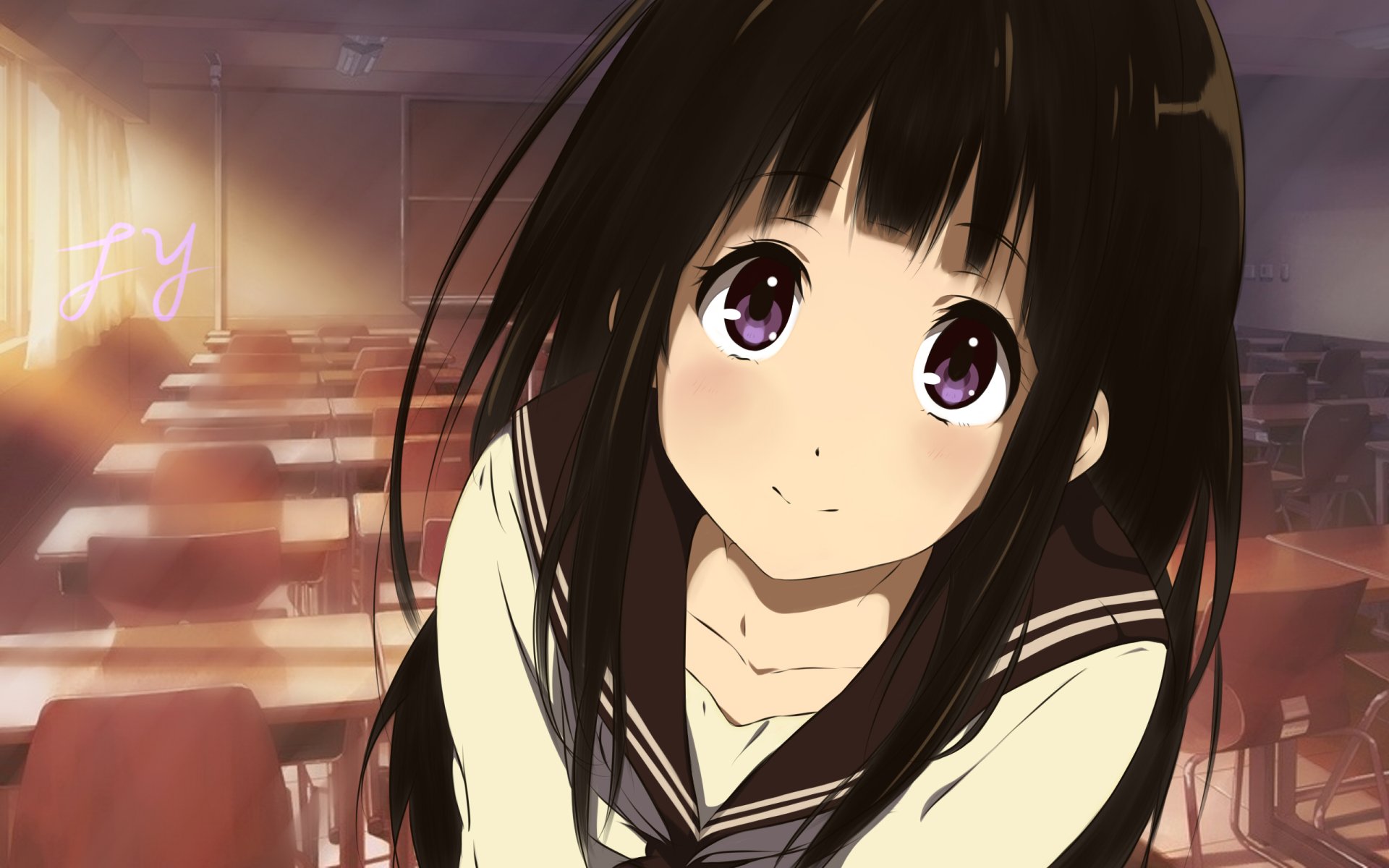 Eru Chitanda HD Wallpaper from Hyouka by FY