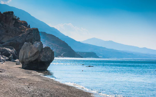 Preveli is a location on the south coast of the Greek island of Crete by jarekgrafik