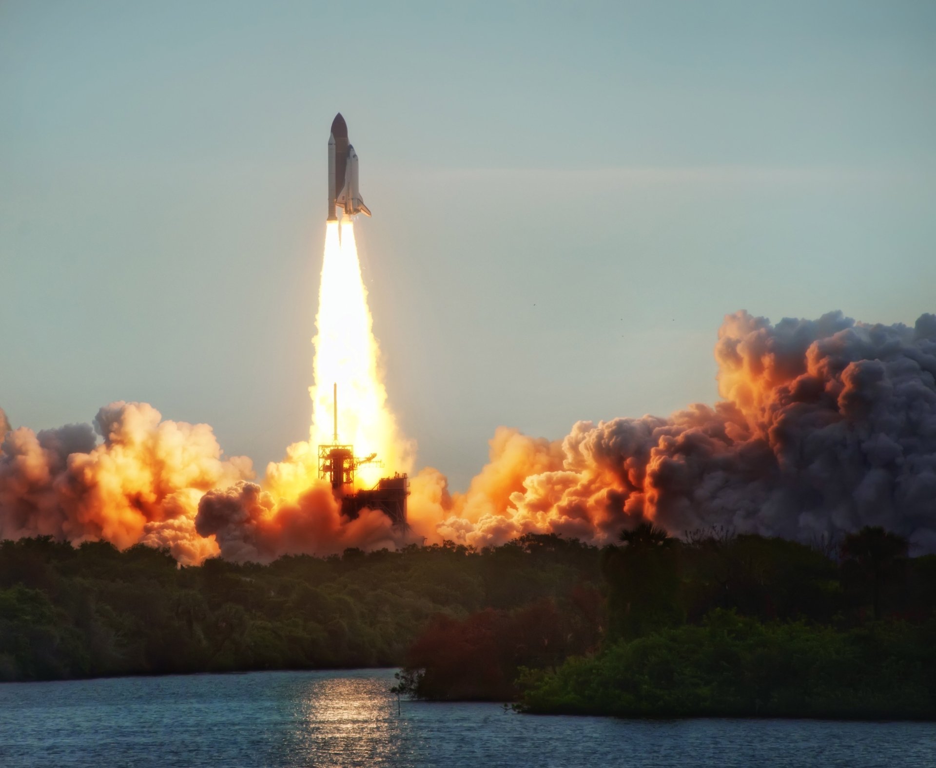 Download Lift-off Vehicle Space Shuttle HD Wallpaper