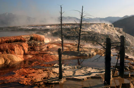  Mammoth Hot Springs by TheBrockenInaGlory