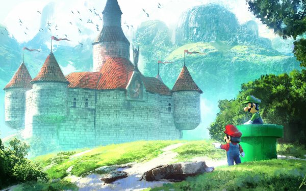 Video Game Super Mario Mario Luigi Castle HD Wallpaper | Background Image