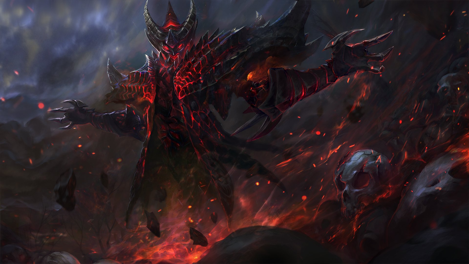 Download Dark Armor Demon Shadow Fiend (DotA 2) Video Game DotA 2 HD  Wallpaper