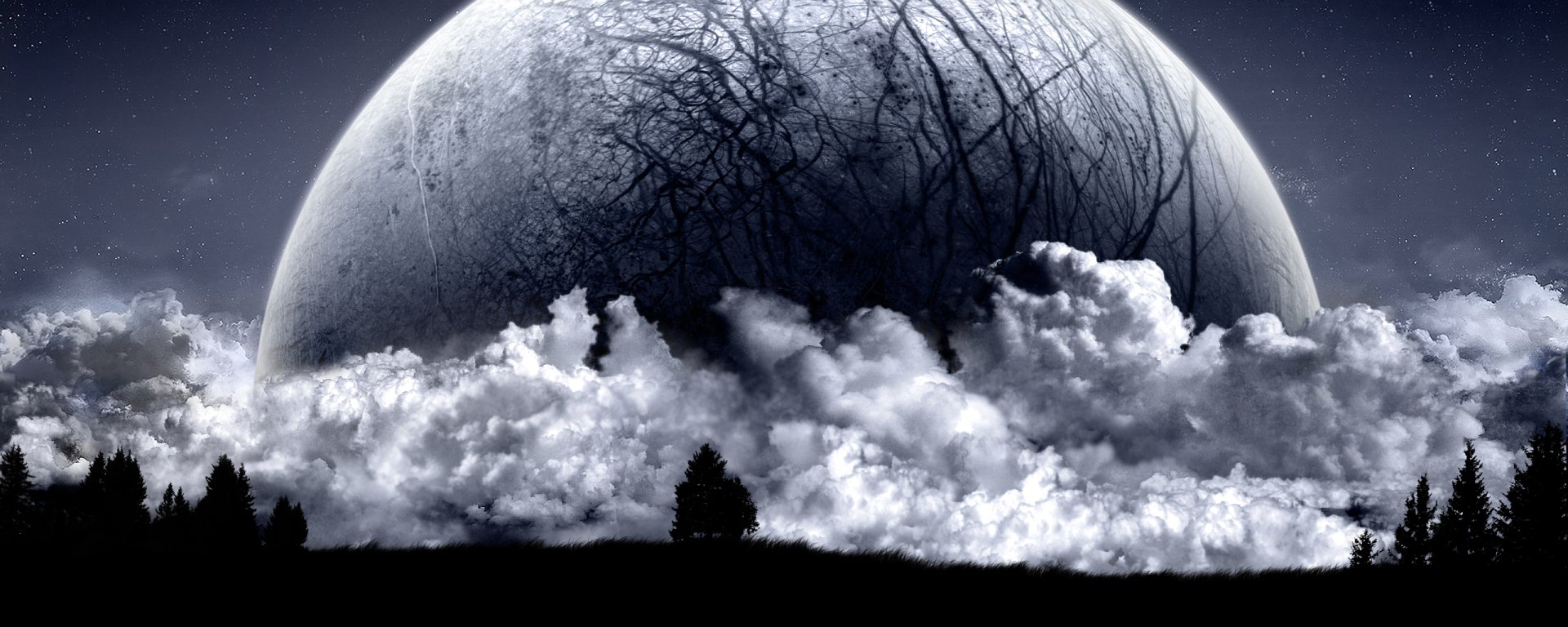 Download Sci Fi Moon Wallpaper