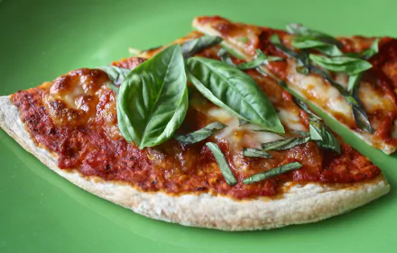 cheese basil food pizza HD Desktop Wallpaper | Background Image