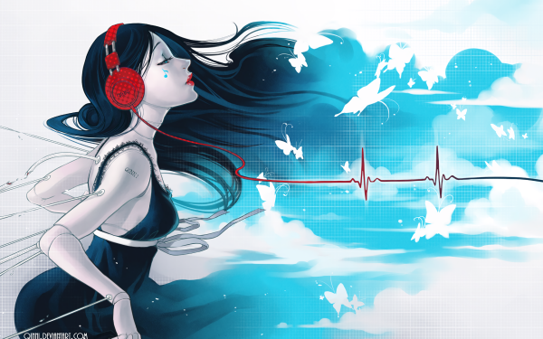 Anime Headphones Tattoo HD Wallpaper | Background Image