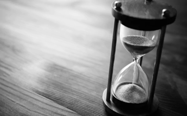 Black & White man made hourglass HD Desktop Wallpaper | Background Image