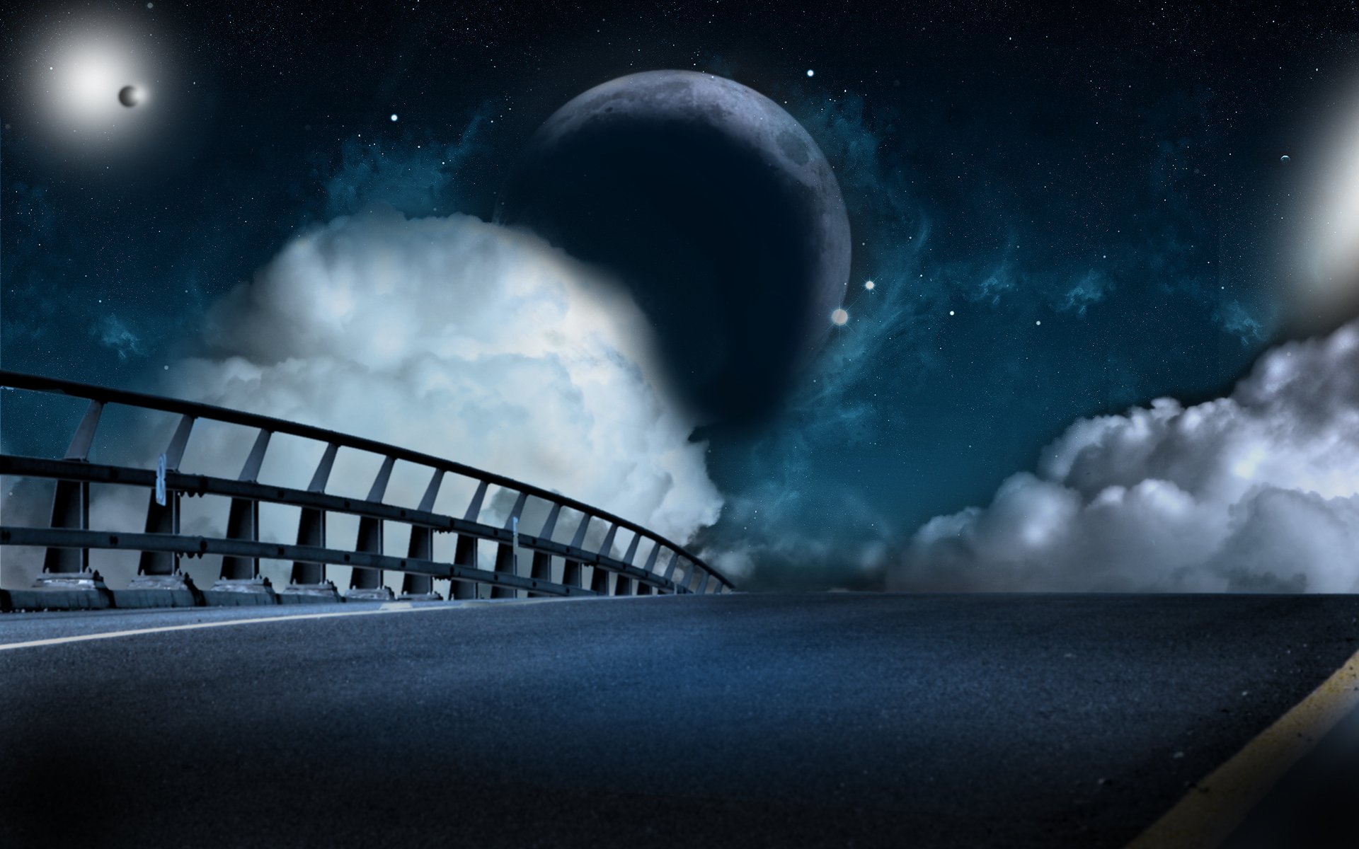 Download Cloud Planet Road Artistic Fantasy HD Wallpaper | 1920x1200 ...