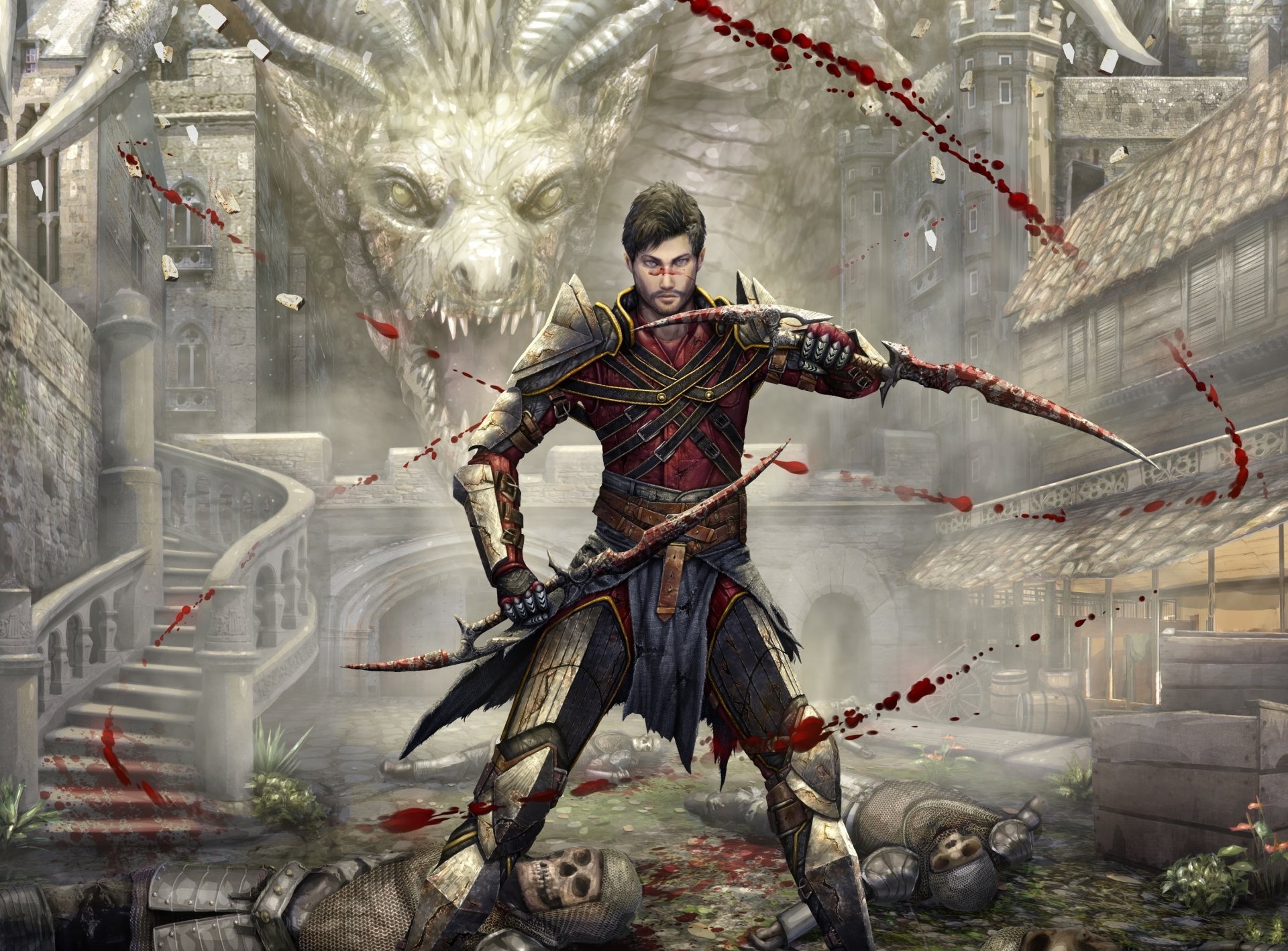 Download Dagger Warrior Hawke (Dragon Age) Video Game Dragon Age II HD Wallpaper