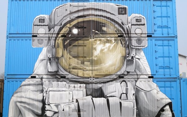 Artistic Graffiti Astronaut HD Wallpaper | Background Image