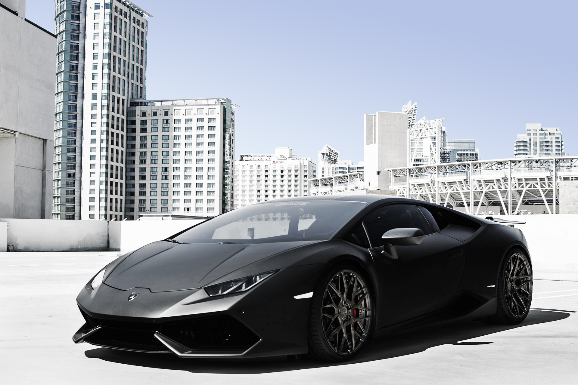 Download Car Supercar Black Car Lamborghini Vehicle Lamborghini Huracan Hd Wallpaper