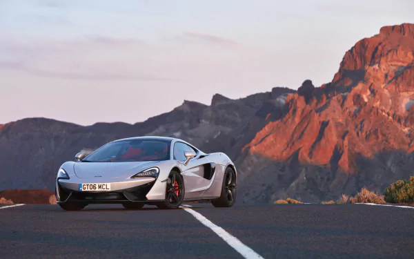 white car car supercar McLaren vehicle McLaren 570GT HD Desktop Wallpaper | Background Image