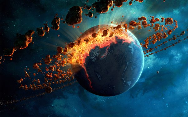 Sci Fi Explosion Planet Space HD Wallpaper | Background Image