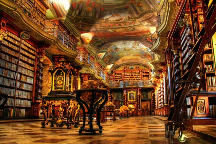  Abbey library of Saint Gall Switzerland