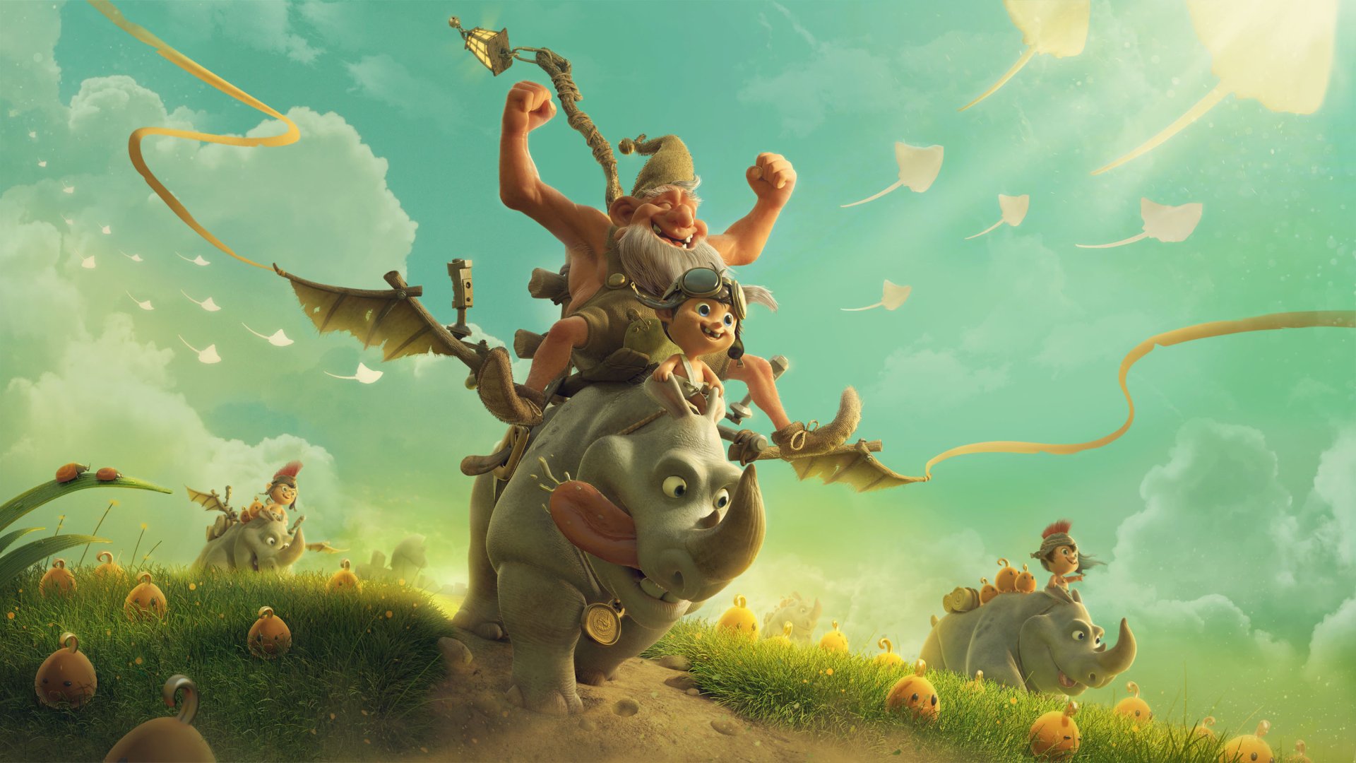 Download Child Rhino Fantasy People  HD Wallpaper by Khiew Jit Chun