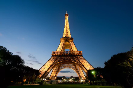 France Paris light night man made Eiffel Tower HD Desktop Wallpaper | Background Image