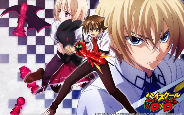 Anime High School DxD Issei Hyoudou Yuuto Kiba Gasper Vladi Ddraig HD Wallpaper | Background Image