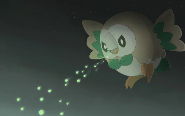 Pokémon Pokémon Sun And Moon Rowlet (Pokémon) video game Pokémon: Sun and Moon HD Desktop Wallpaper | Background Image