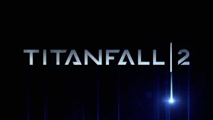 HD desktop wallpaper featuring the logo of the video game Titanfall 2 against a dark background with a light effect.