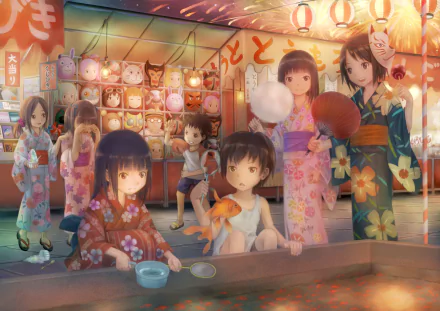 kimono Anime Original HD Desktop Wallpaper | Background Image