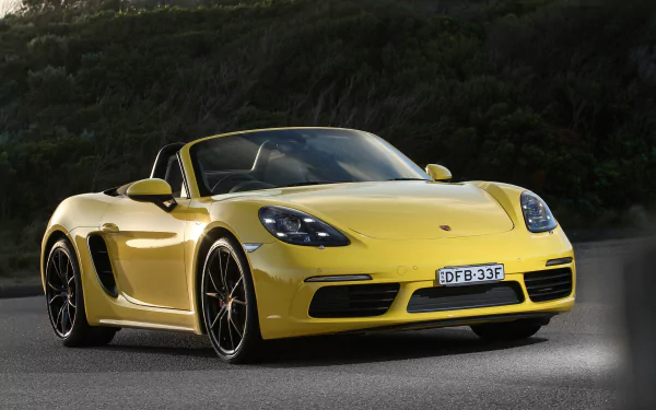 car yellow car Porsche vehicle Porsche Boxster HD Desktop Wallpaper | Background Image