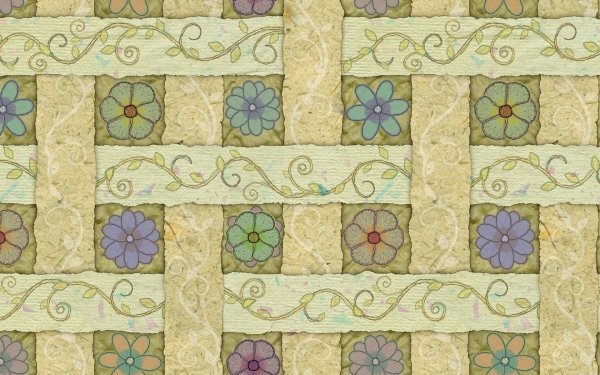 Artistic Vintage Flower Pattern HD Wallpaper | Background Image