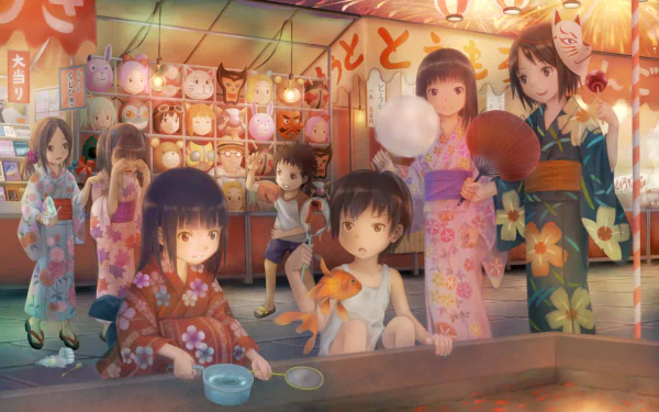 kimono Anime Original HD Desktop Wallpaper | Background Image