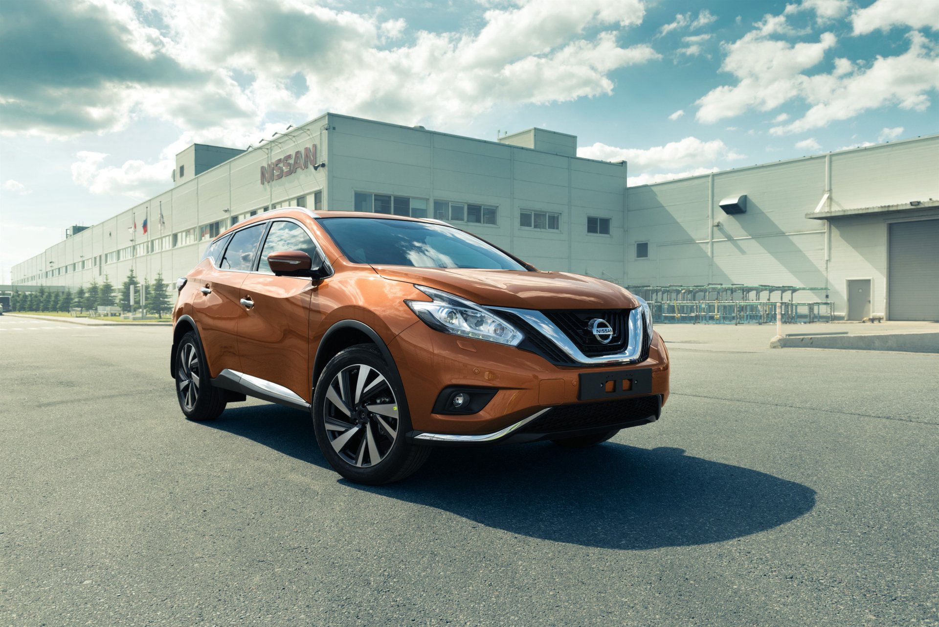 Download Orange Car Car SUV Nissan Vehicle Nissan Murano 4k Ultra HD Wallpaper
