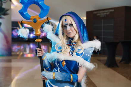 Crystal Maiden (DotA 2) DotA 2 woman cosplay HD Desktop Wallpaper | Background Image