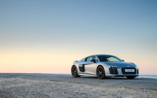 car silver car supercar Audi vehicle Audi R8 HD Desktop Wallpaper | Background Image
