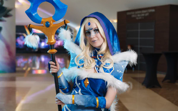 Crystal Maiden (DotA 2) DotA 2 woman cosplay HD Desktop Wallpaper | Background Image