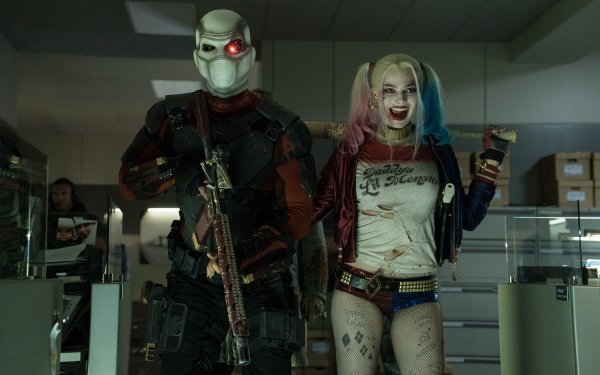 Movie Suicide Squad Deadshot Harley Quinn Will Smith Margot Robbie HD Wallpaper | Background Image