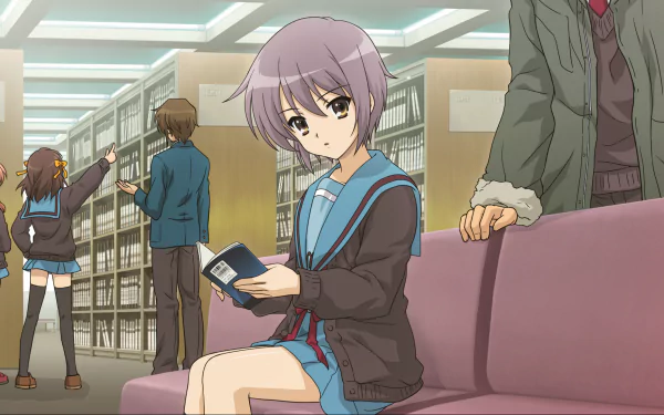 Suzumiya Haruhi no Yuuutsu Itsuki Koizumi Mikuru Asahina Yuki Nagato Haruhi Suzumiya Anime The Melancholy of Haruhi Suzumiya HD Desktop Wallpaper | Background Image
