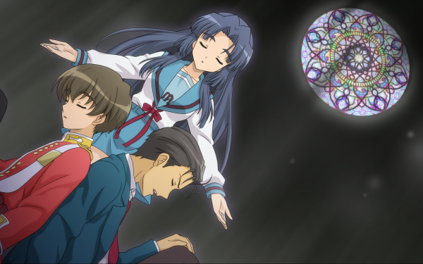 Anime The Melancholy Of Haruhi Suzumiya Ryōko Asakura Taniguchi Kunikida Suzumiya Haruhi no Yuuutsu HD Wallpaper | Background Image