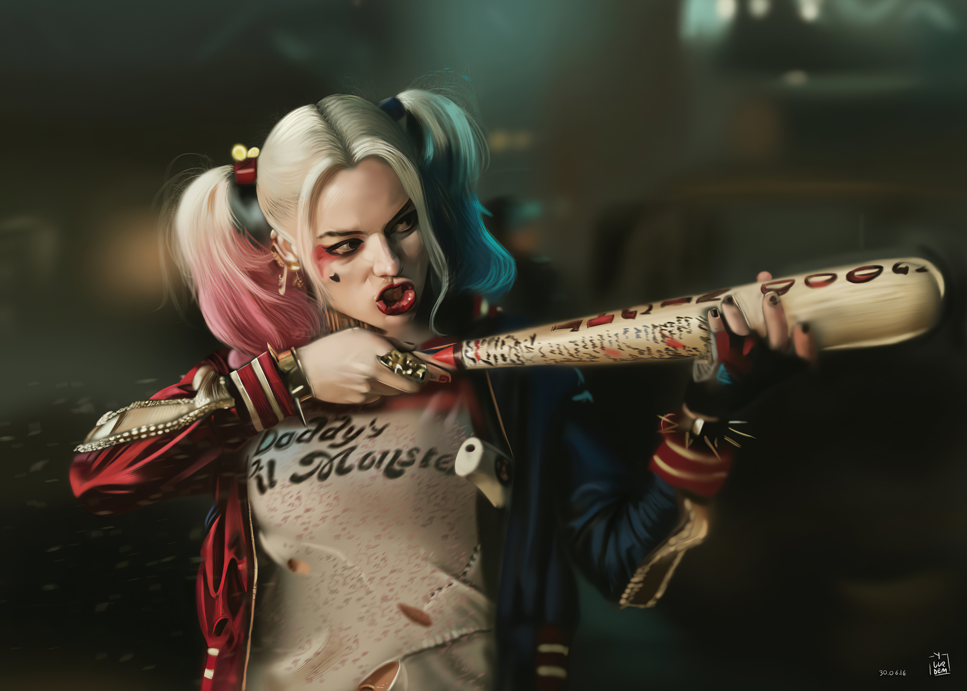 Harley Quinn with a baseball bat by Yaşar VURDEM