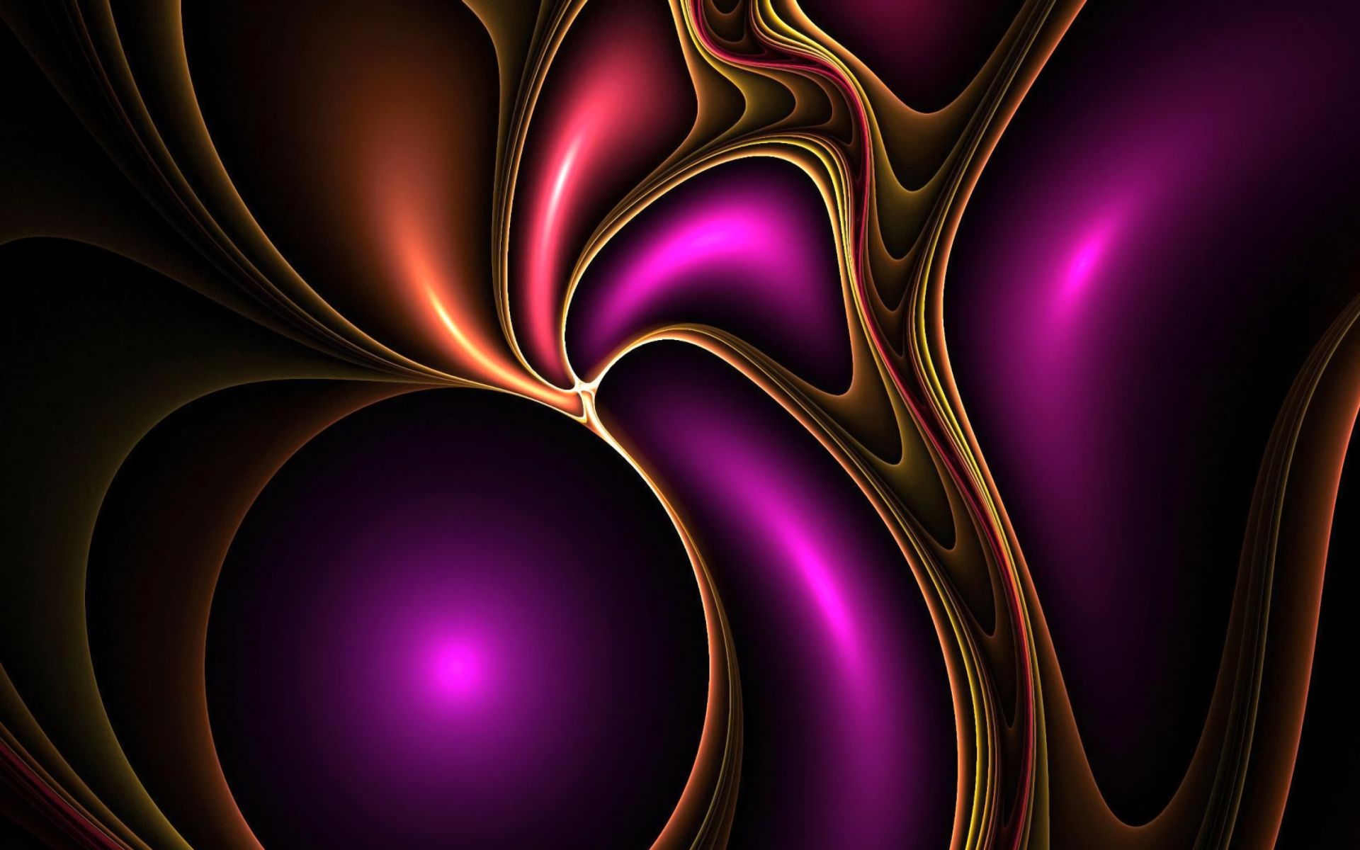 Purple Fractal Serenity: A Stunning HD Wallpaper