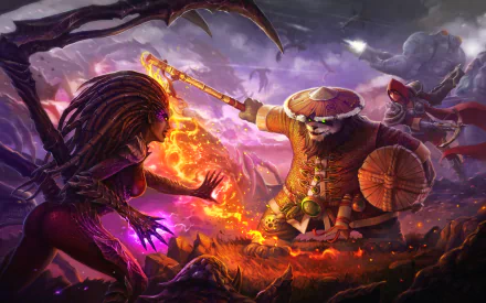 Sarah Kerrigan Demon Hunter (Diablo III) video game Heroes of the Storm HD Desktop Wallpaper | Background Image