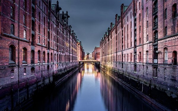 Man Made Hamburg Cities Germany City Canal Building HD Wallpaper | Background Image