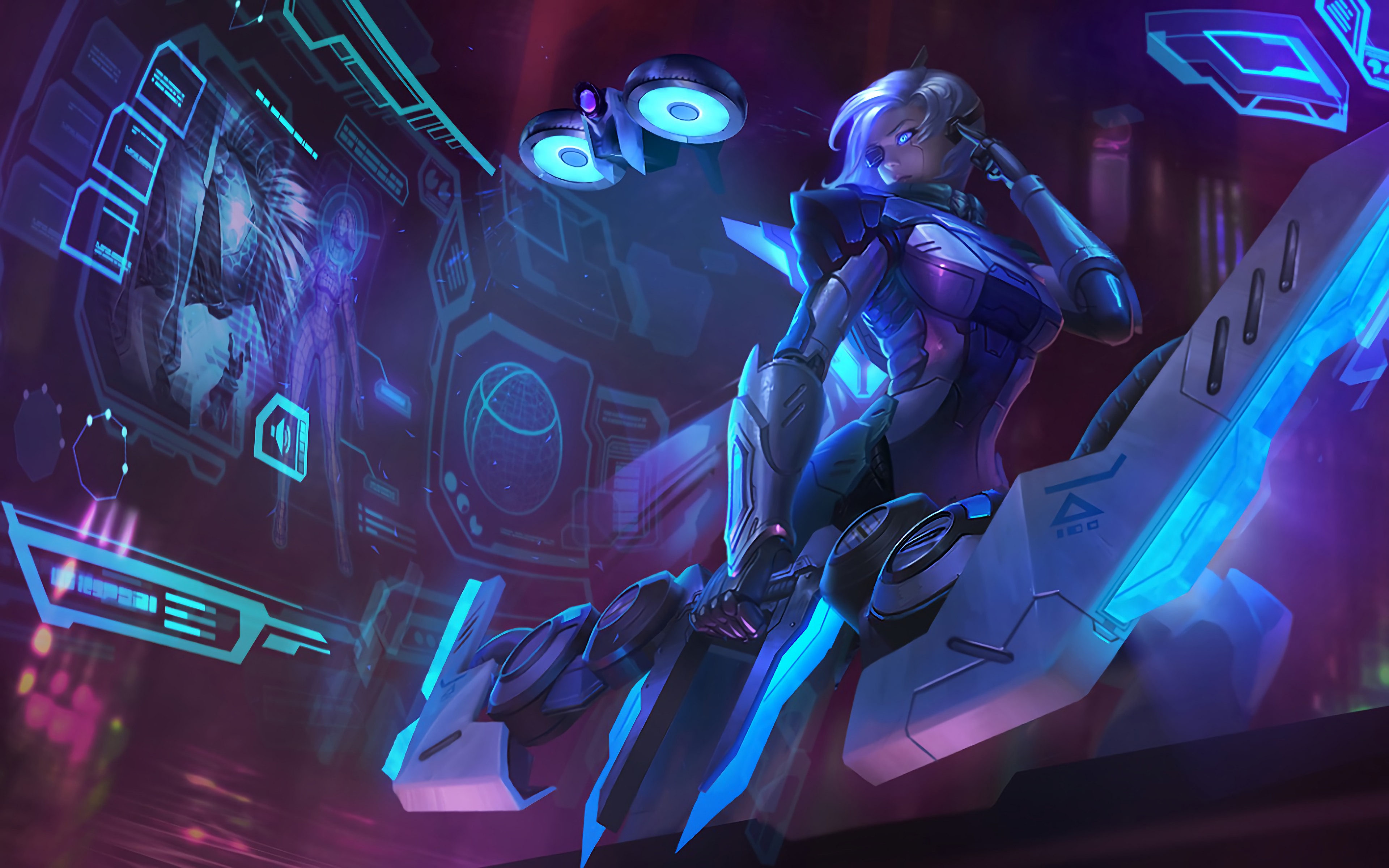 Ashe in Cyberspace - 4K Ultra HD Wallpaper