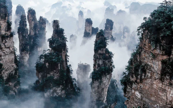  Zhangjiajie National Park in China