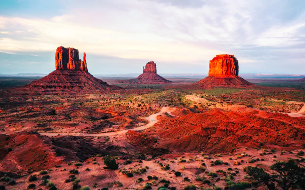 horizon cliff desert landscape nature monument valley HD Desktop Wallpaper | Background Image