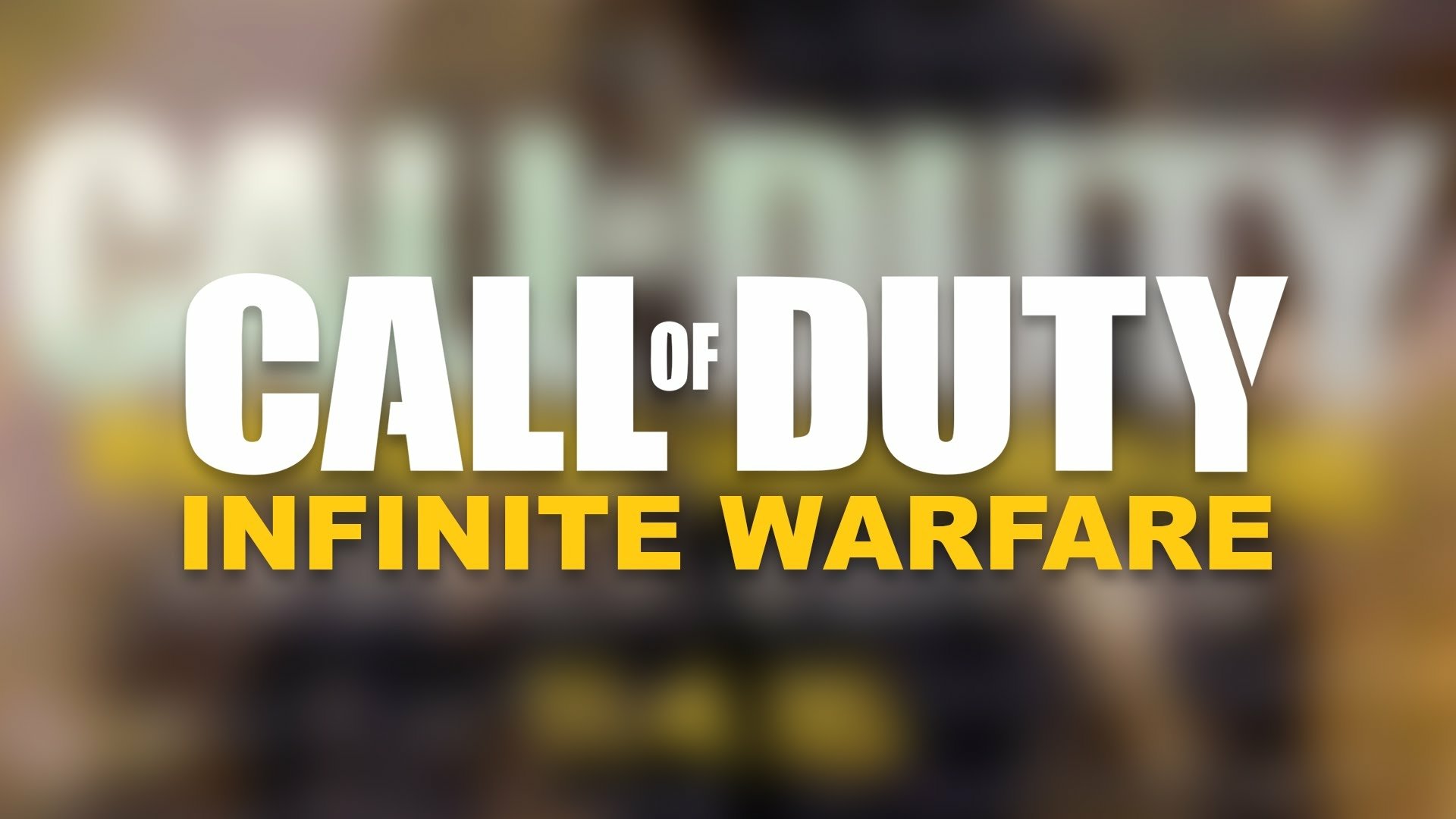 HD PC desktop wallpaper featuring the bold Call of Duty: Infinite Warfare logo from the popular video game series.
