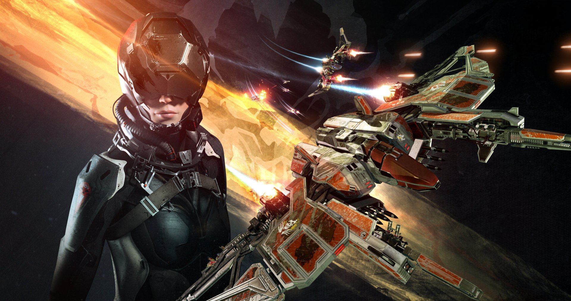 Download Video Game EVE: Valkyrie 4k Ultra HD Wallpaper
