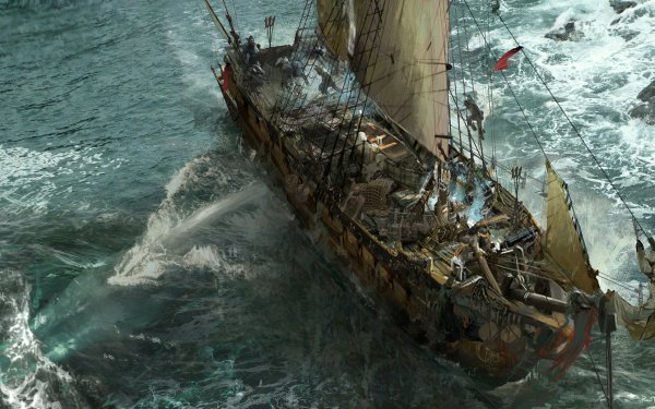 Fantasy Ship HD Wallpaper | Background Image