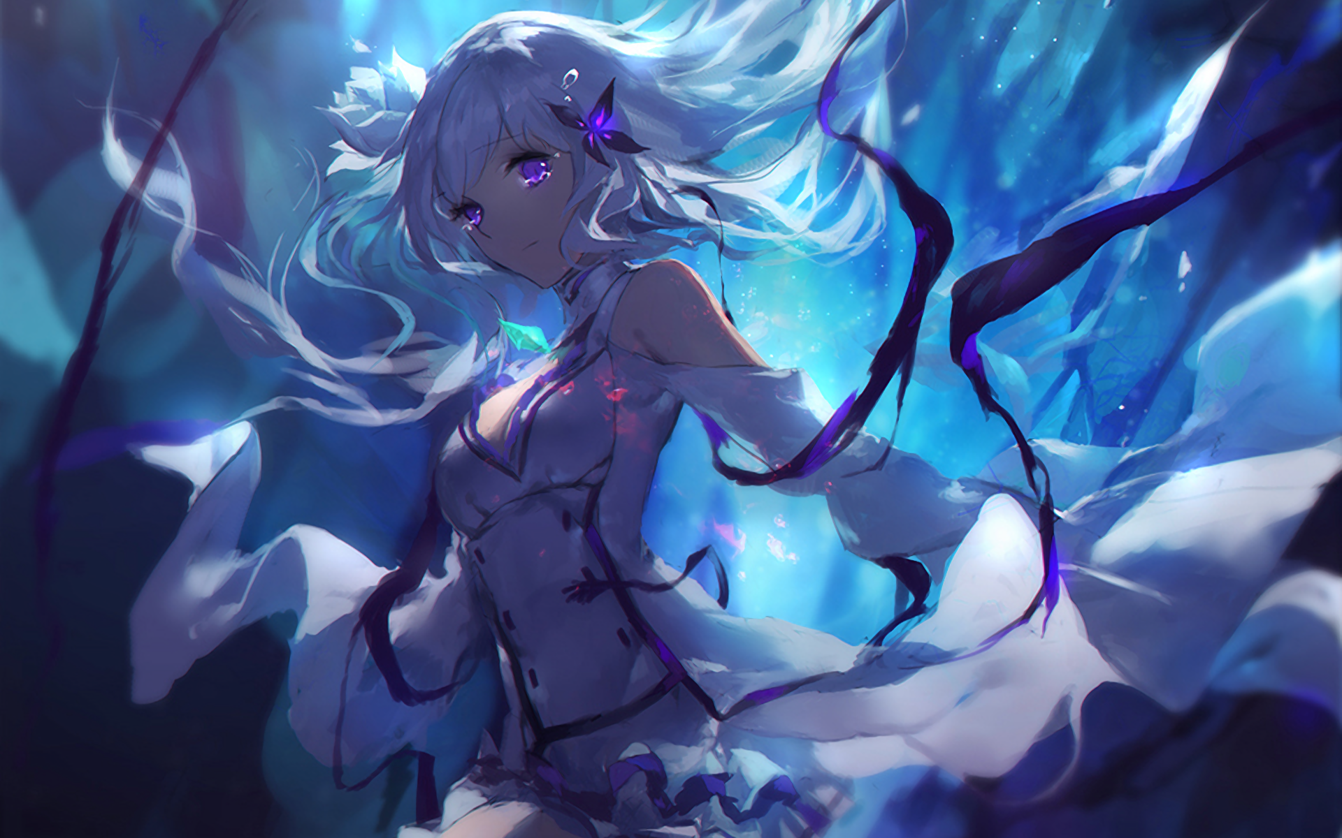 40+ Wallpaper Anime Emilia keren tahun 2019