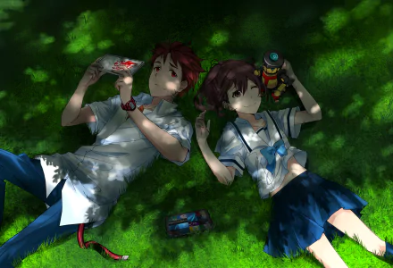 Akiho Senomiya Kaito Yashio Anime Robotics;Notes HD Desktop Wallpaper | Background Image